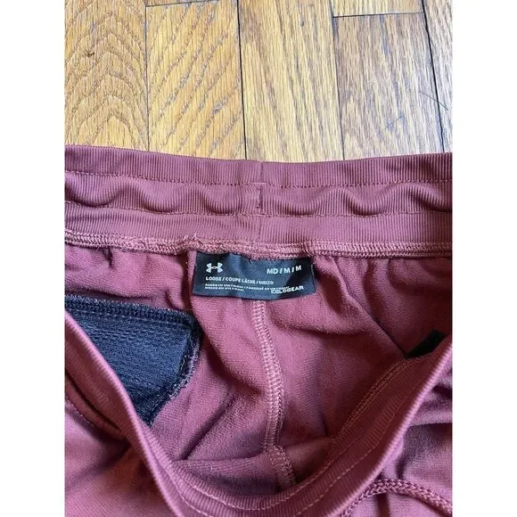 Under Armour Jogger Pants Men's M Loose Fit ColdGear Fleece Lined Copper Color - Picture 7 of 11